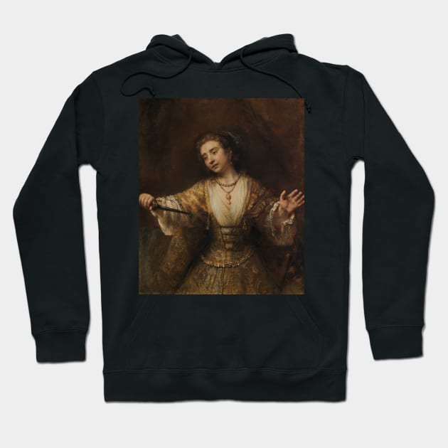 Lucretia by Rembrandt Hoodie by Classic Art Stall